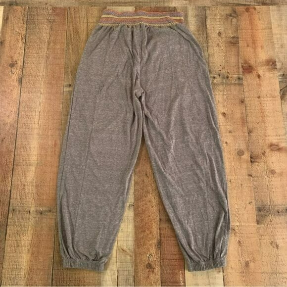 Soluna swim womens gray jogger pants with smocked waistband -M - Picture 7 of 10